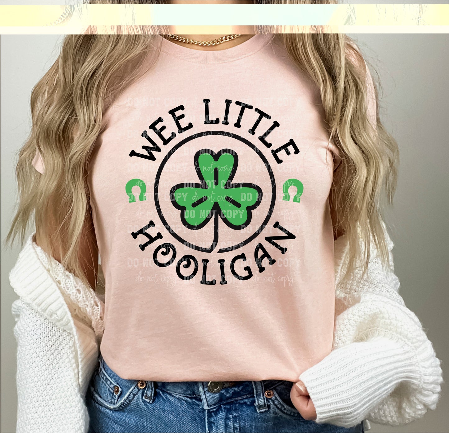 Wee Little Hooligan St Patrick's Day Ready to Press Transfer