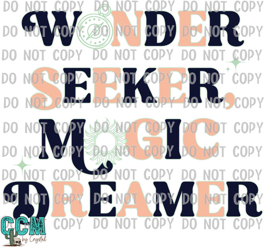 Wonder Seeker Magic Dreamer